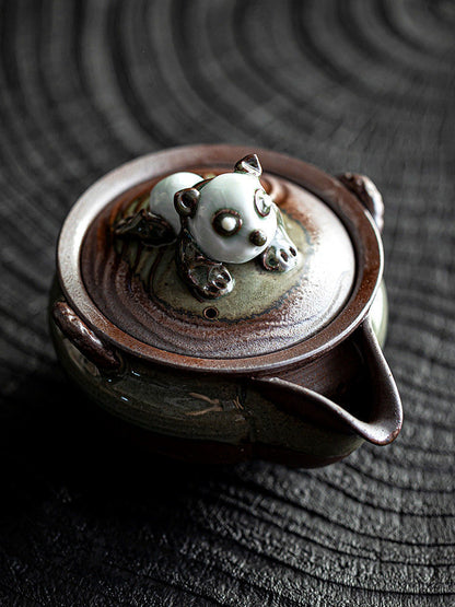 Chinese Handmade Kung Fu Tea Set Tea Pot Panlong Tea Pot Craft Decoration