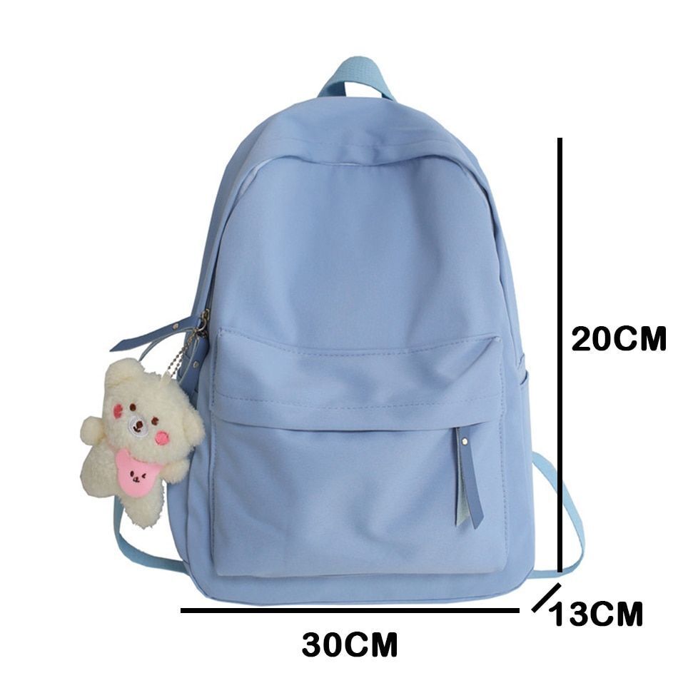 Cute School Backpack Purse Women Nylon Softback Book Fashion Travel Rucksack 1PC