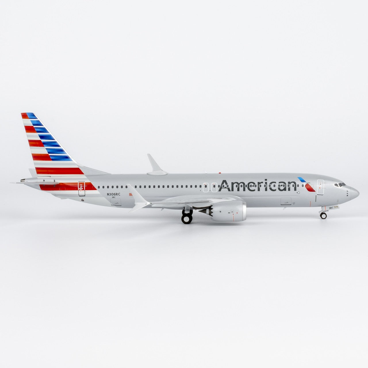 1:200 NGmodels American Airlines B737 MAX 8 Passenger Diecast Airplane Model