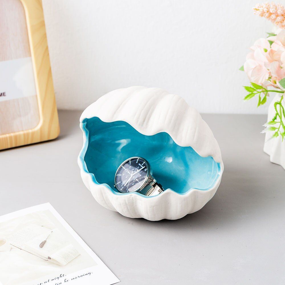 Ceramic Shell Storage Storage Modern Home Decoration Living Room Bedroom Desktop