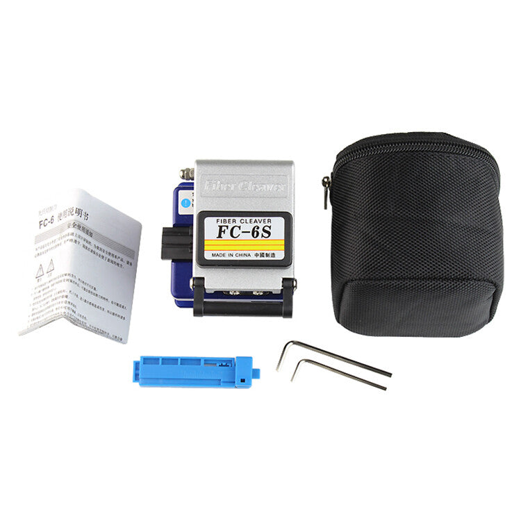 9 In 1 Fiber Optic FTTH Tool Kit with FC-6S Fiber Cleaver and Power Meter