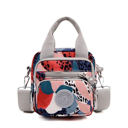 Ladies Shoulder Bag Shoulder Nylon Portable Large Travelling Purses 15*16*15 CM
