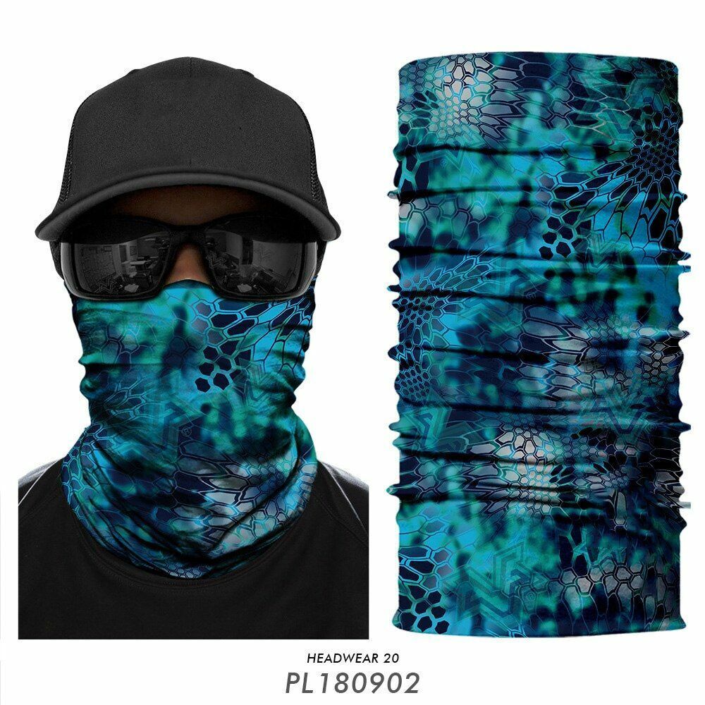 Mask Bandana Hunting Facemask Headband Camo Neck Gaiter Buff Scarf Tube Outdoors