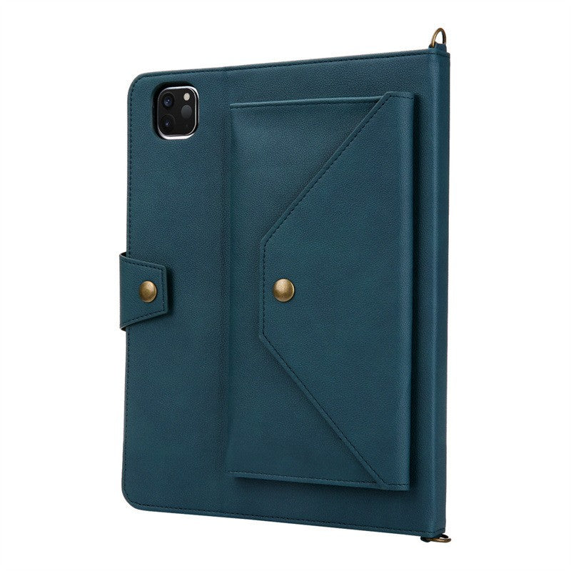 Leather Case with Crossbody Strap for iPad Air 11"/ 10th/11th/12th/13th/Samsung