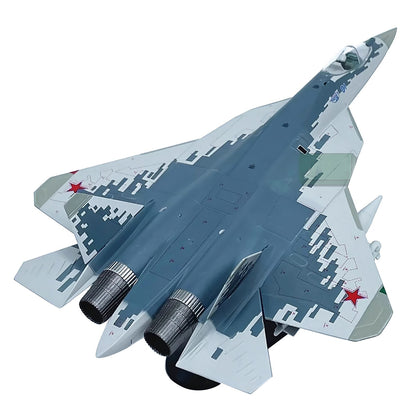 Alloy 1/72 Scale Russian Air Force Sukhoi Su-57 Fighter Model Plane w/ Stand
