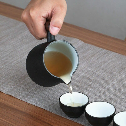 Ceramic Portable Teapot Set Chinese Tea Travel Tea Set Kung Fu Tea Set Drinkware