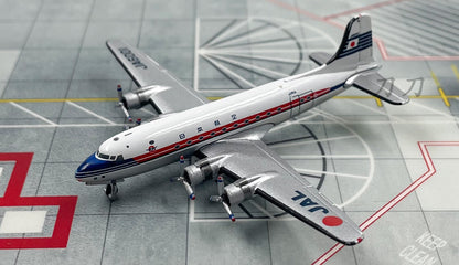 2PCS 1:400 JAPAN AIRLINES JAL DC-4 Passenger Airplane Diecast Aircraft Model