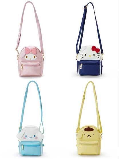 Synthetic Backpack Cartoon Melody Bag Messenger Bag Travel Bag Handbag Polyester