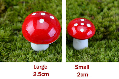 Figurines Moss Micro Landscape Ornaments Mushrooms DIY Craft Mini Simulation