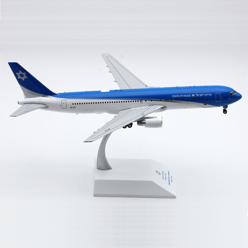 1:200 28CM JC Wings STATE OF ISRAEL B767-300ER Passenger Airplane Diecast Model
