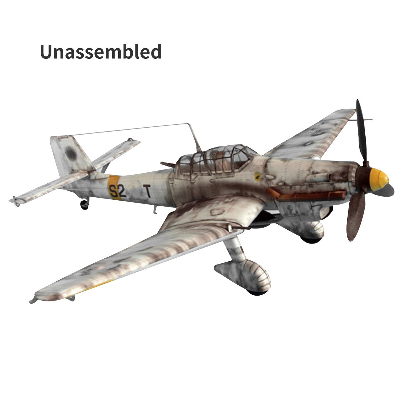 1/33 German Ju-87 D-3 Junkers Dive Bomber Aircraft Plane Unassembled Display