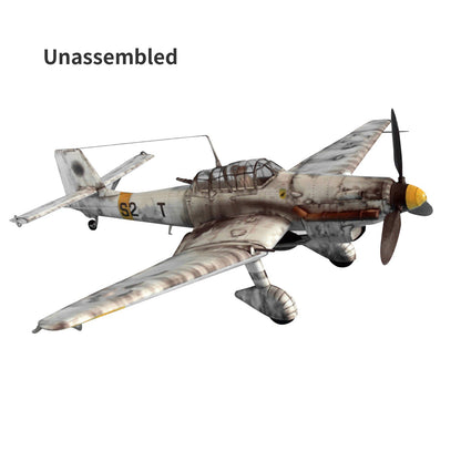 1/33 German Ju-87 D-3 Junkers Dive Bomber Aircraft Plane Unassembled Display