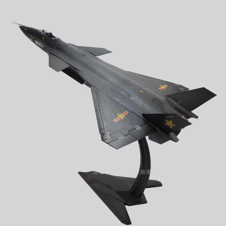 1:32 70CM China J20 Stealth Fighter Airplane Diecast Military Aircraft Model