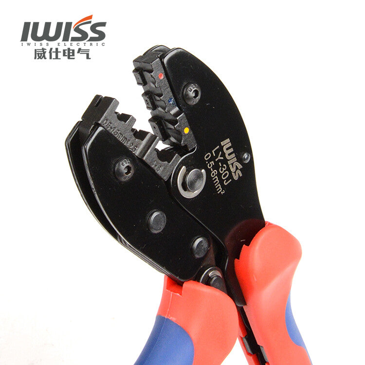 IWISS LY-30J Crimper Pliers 0.5-6.0mm2 22-10AWG Insulated Terminal Crimping Tool