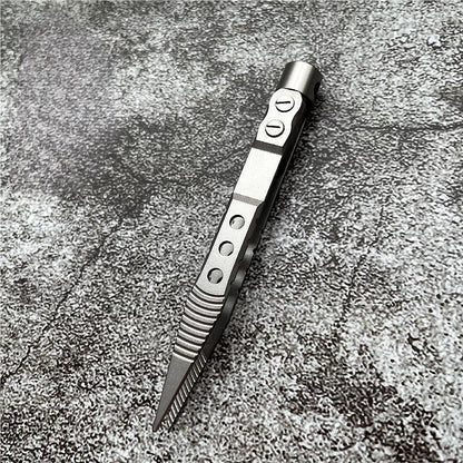 EDC Titanium Alloy CNC Tweezer Portable Antiskid Outdoor Pocket Camping Tool
