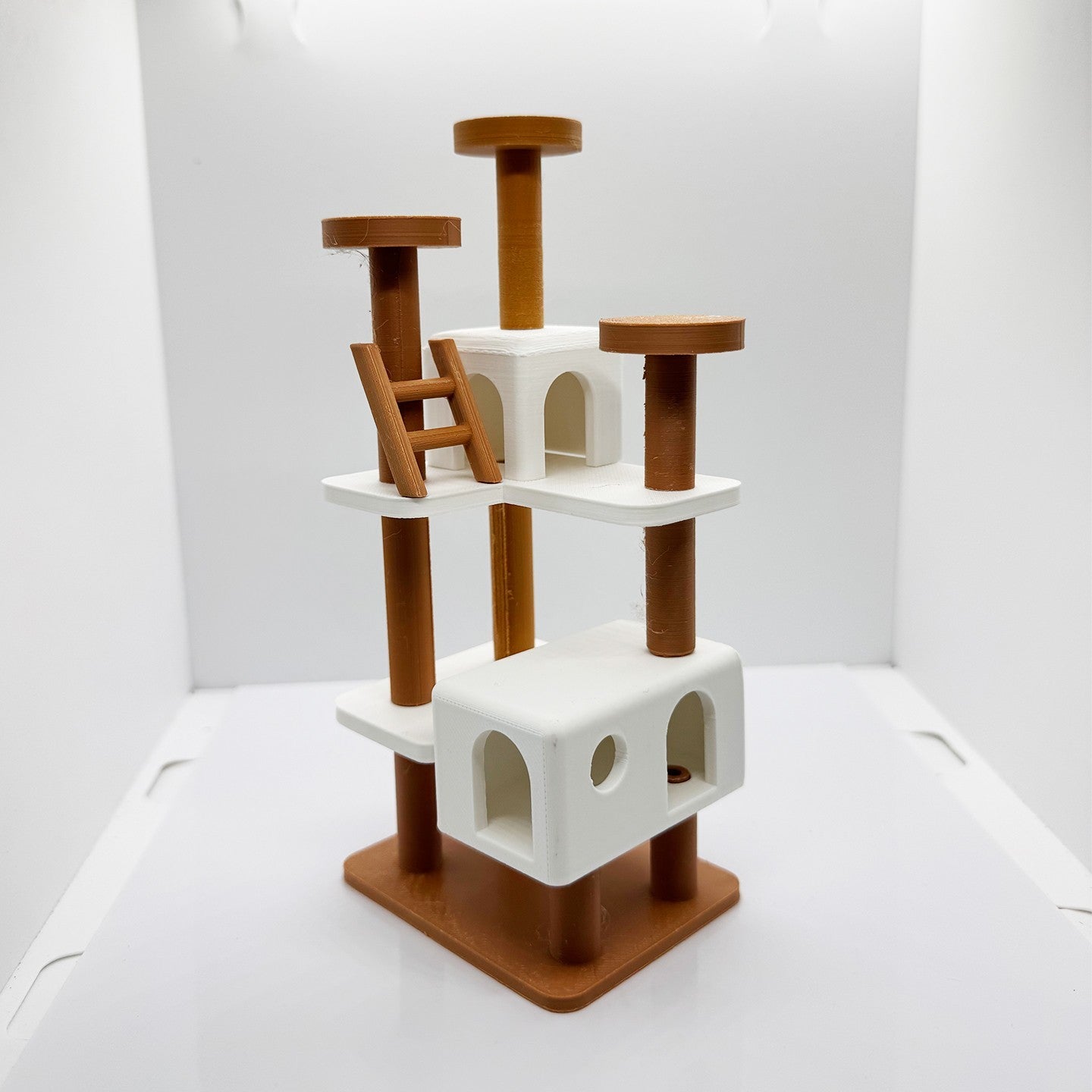 RHF12202 1/12 Dollhouse Model Miniature Cat Climbing Frame Cat Toy Set