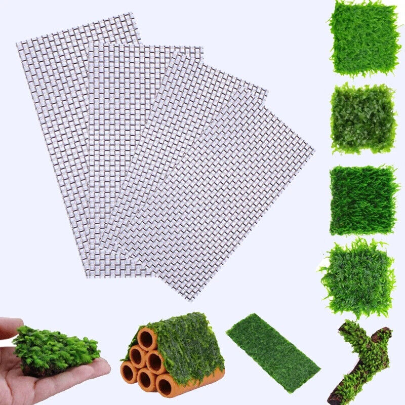 Aquarium Decoration Stainless Steel Wire Mesh Pad Moss Plant Fixing Holder Tools