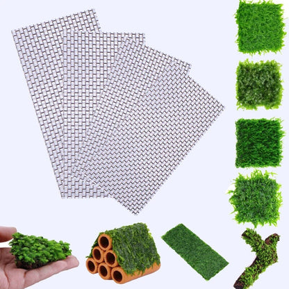 Aquarium Decoration Stainless Steel Wire Mesh Pad Moss Plant Fixing Holder Tools