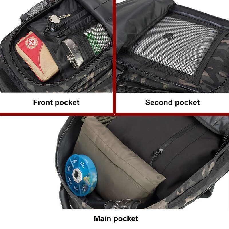 60L Rucksack 3P Outdoor Travel Hiking Rucksacks Camping Climbing Bags