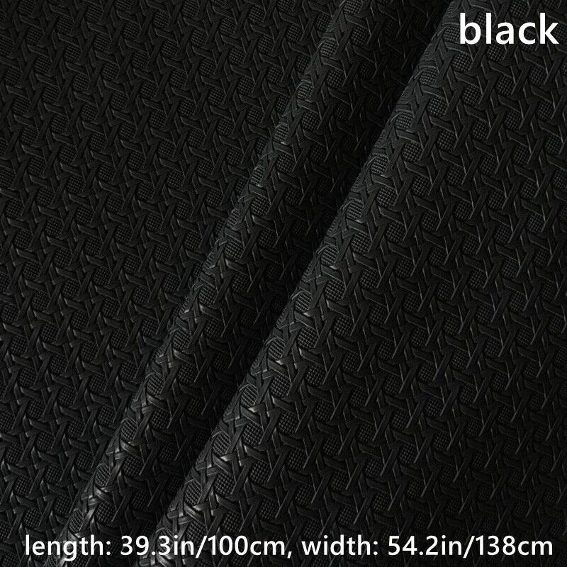 100cm Weaving Pattern Faux Leather Fabric Cloth F DIY Sofa Cover Bag Upholstery