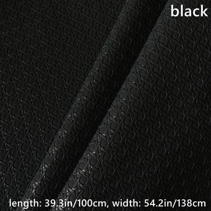 100cm Weaving Pattern Faux Leather Fabric Cloth F DIY Sofa Cover Bag Upholstery