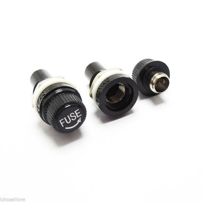 10Pc Glass Fuse Holders Insurance Tube Socket Holder For Car Auto Mobike Vehicle