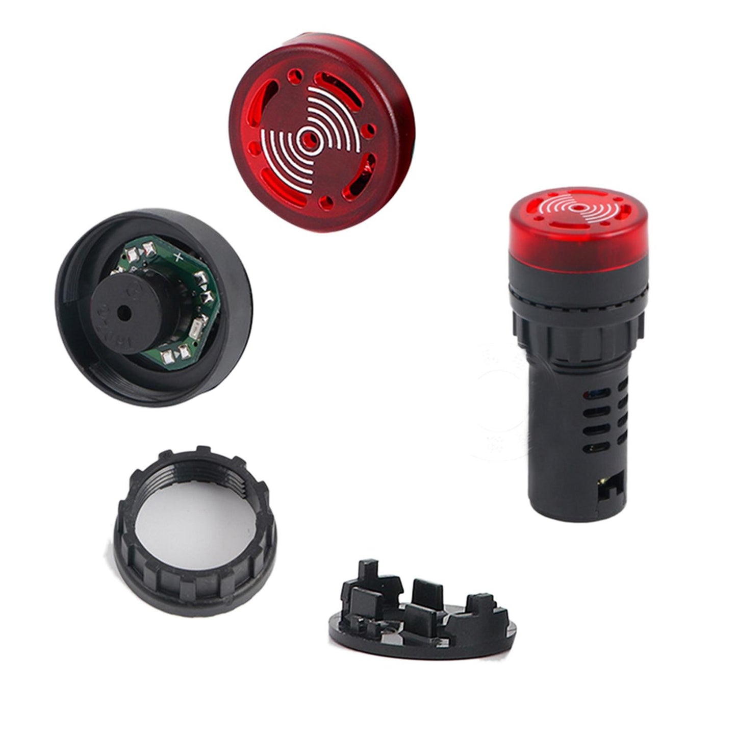 1/2/3/5/10Pcs 110V AD16-22SM Buzzer LED Flash Alarm Indicator Signal Light s