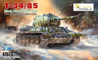 VESPID MODELS VS720030 1/72 T-34/85 Medium Tank Mod.1944 Plant 183