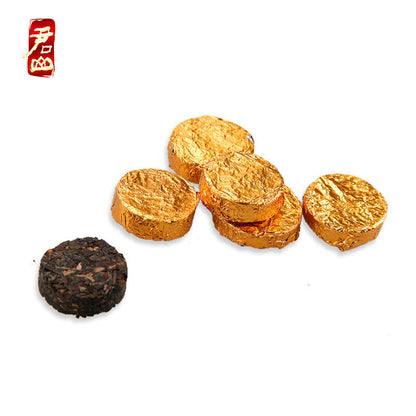Hunan Junshan Huang Cha Mini Gold Coin Cake Jun Shan China Yellow Tea 30g Box
