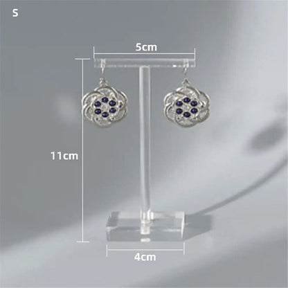 Jewelry Display Rack Clear Acrylic T Shape Drop Earrings Holder Organizer Stands