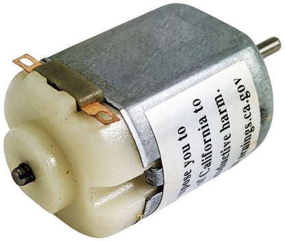 6V DC Motor 9,000 RPM, ⌀2mm Shaft (0.98" x 0.79" x 0.59" Body)