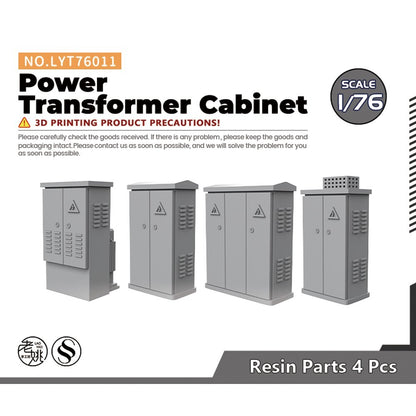 Yao's Studio LYT76011 1/76Power Transformer Cabinet Model Railroads Display Prop
