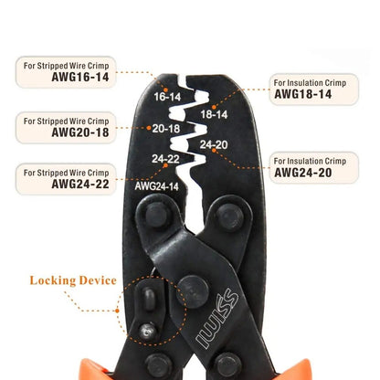 IWISS IWS-1424A Open Barrel Terminal Crimper Plier Tool for Molex Style Terminal