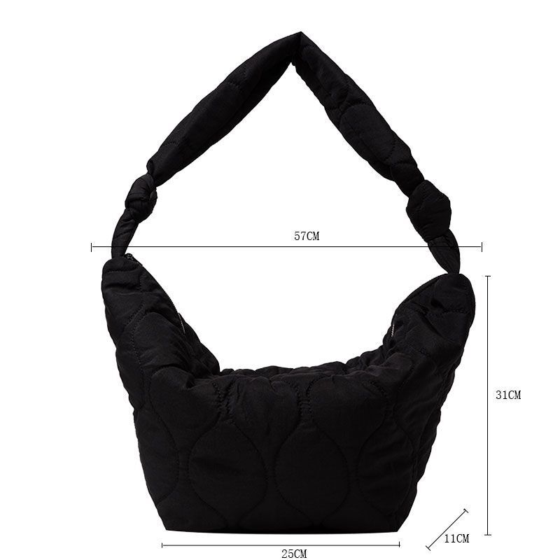 Large Black Handbags Bags Crossbody Shoulder Bag Cute Hobos Pouch 57*31*11 Cm