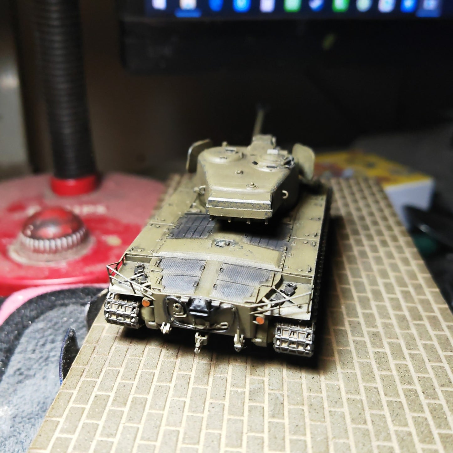 3D Printed 1/72 American Super Pershing Tank Finished Product