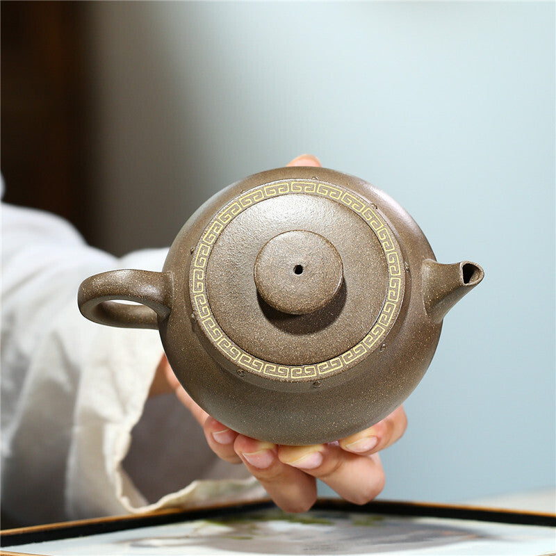 True Yixing Zisha Tea Pot Real Yixing Zisha Old Qingduan Clay Pot Marked 250ml