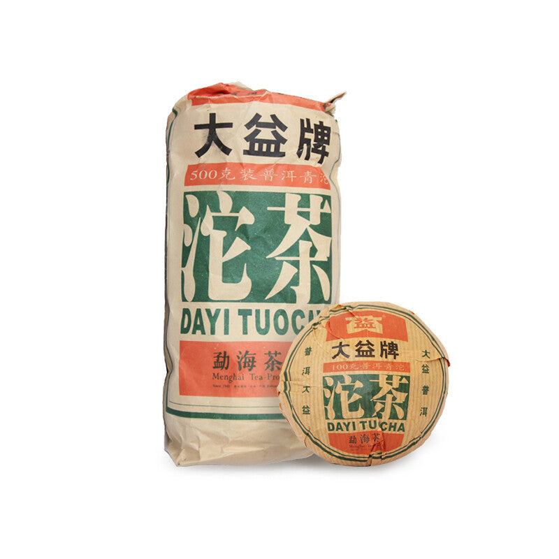 2005 Yunnan Menghai Tea Dayi Tuocha Green Tuo Pu Er Tea Puer Raw Puerh 100g