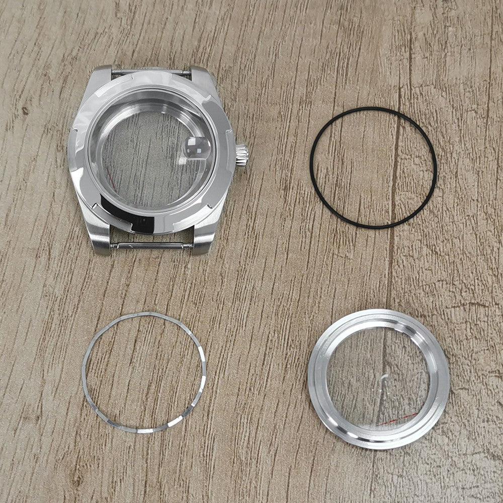 Magnifying Glass Watch Case Sapphire Glass For NH35/NH36/4R/7S Movement ll