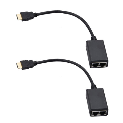 30M 98ft HDMI Extender Balun Using Cat5e/CAT6 Cable 1080p Sender/Rreceiver