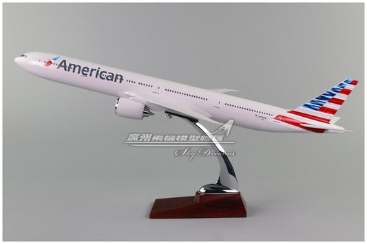 47CM American BOEING 777 N776AN Passenger Airplane Resin Aircraft Plane Model