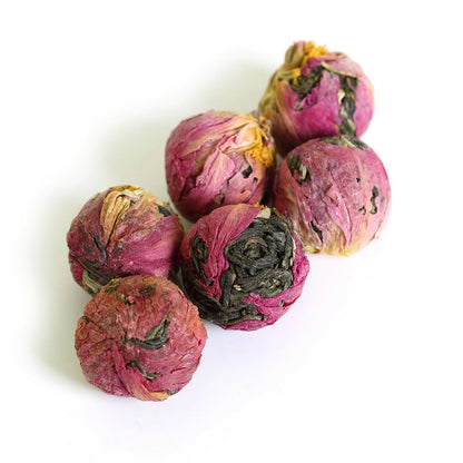 500g 2017 Year Peony Flowers Yunnan Bulang puer Pu'er Puerh Tea Raw Ball Tuo