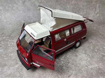 for Schuco for T3a for WESTFALIA Camper rot Bus red 1:18 Car Pre-built Model