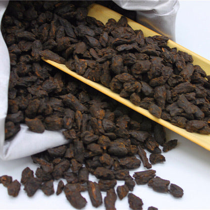 Yunnan Pu'er Tea 500g Cloth Bag Tea Fossil Menghai Ripe Tea Pu'er