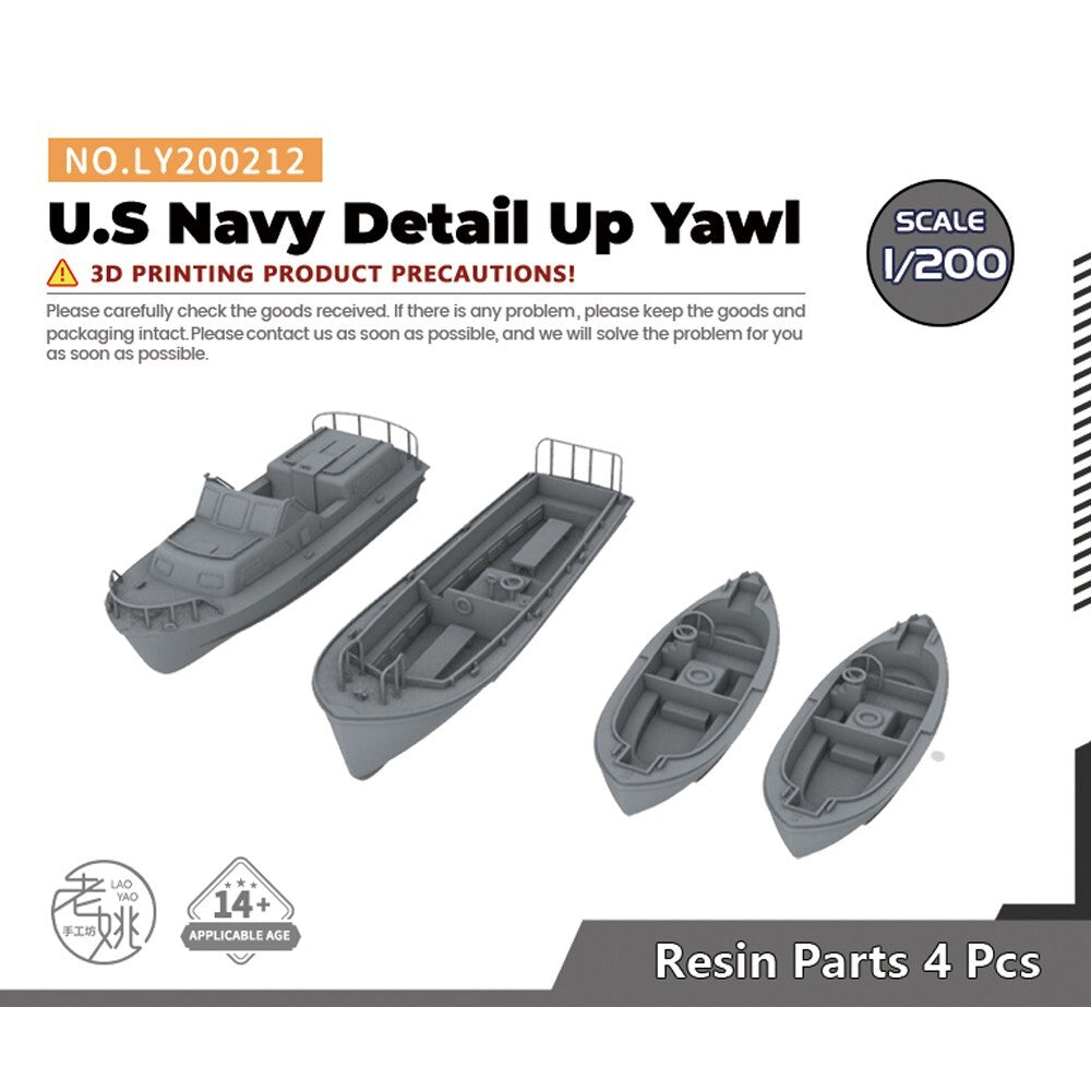 Yao's Studio LY200212 1/200 Model Upgrade Parts U.S Navy Detail Up Yawl