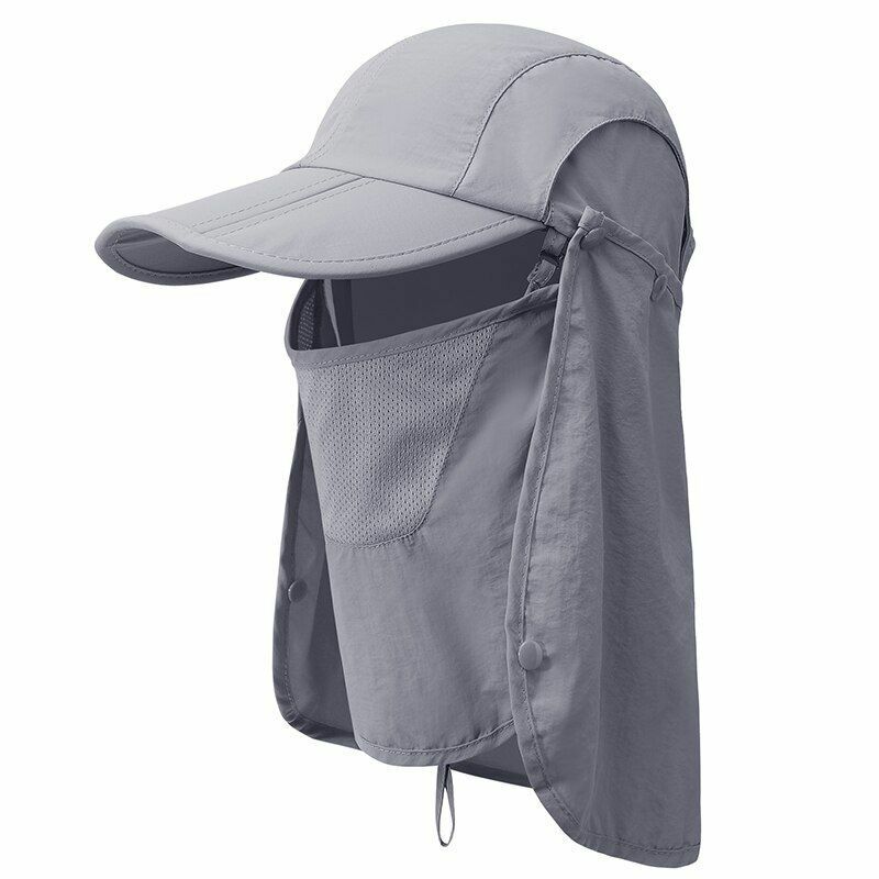 Outdoor Hat Face Neck Protection Camping Hiking Fishing Sunshade Summer Cap 60CM