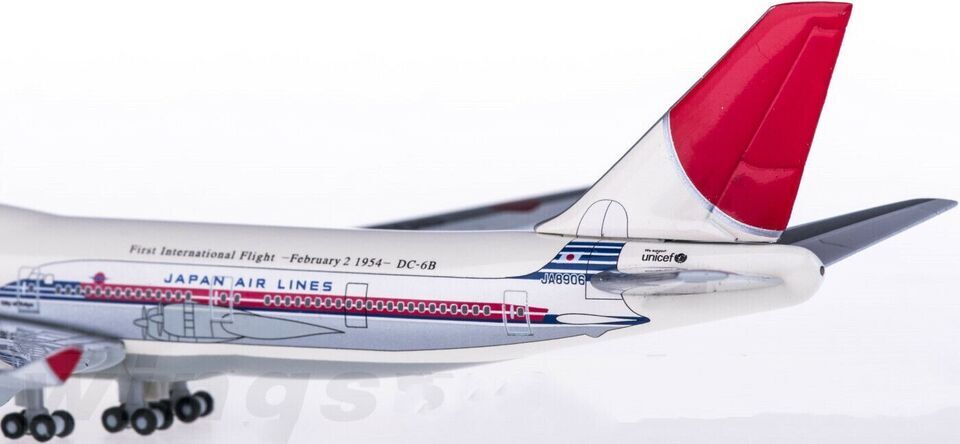 1:500 Hogan JAPAN AIRLINES BOEING 747-400 Passenger Airplane Diecast Plane Model