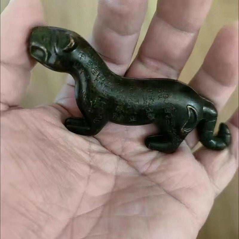 Antique Chinese Tiger Tally Pair Ancient Military Token Collectible