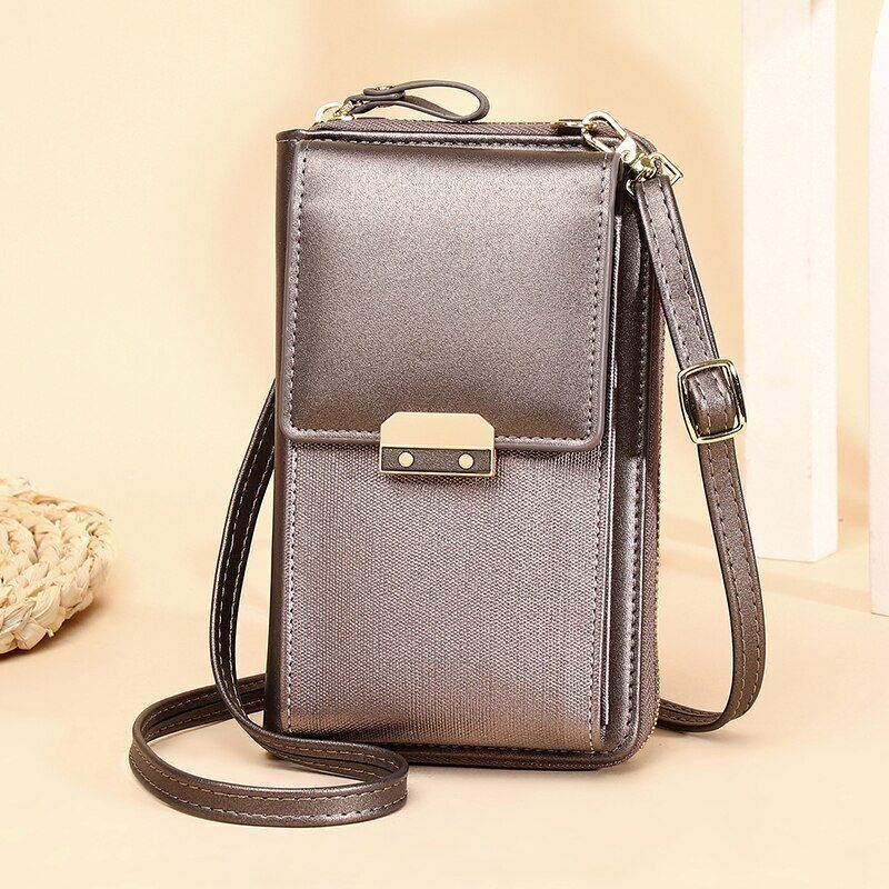 Women's Messenger Bag Mobile Phone Shoulder Wallet Leather Crossbody Coin Purse