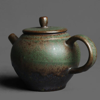 200ml Ceramic Teapots Unique Glazed Gongfu Tea Bronze Green Tea Pot