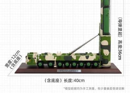 1:72 Dongfeng 41 ICBM Launch Vehicle Df 41 Alloy Model Simulation Df Military